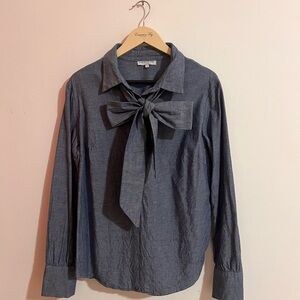 Emerson Fry Blue Chambray Blouse